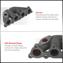 Load image into Gallery viewer, Honda Civic 1988-2000 / CRX 1988-1991 / Del Sol 1993-1997 D-Series D15 D16 T25 Cast Iron Turbo Manifold