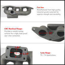 Load image into Gallery viewer, Honda Civic 2001-2005 D-Series D17 Cast Iron Turbo Manifold