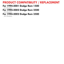 Load image into Gallery viewer, Dodge Ram 1500 1994-2001 / 2500 3500 1994-2002 LED Tail Lights Chrome Housing Smoke Len