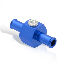 Load image into Gallery viewer, Universal Fuel Nitrous Pressure 3/8" Hose 1/8" NPT Adapter Blue