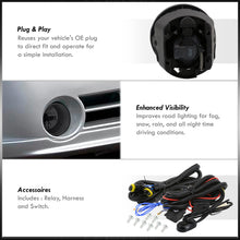 Load image into Gallery viewer, Chrysler 300 300C 2005-2010 / Caliber SRT-8 2008-2009 Front Fog Lights Smoked Len (Includes Switch & Wiring Harness)