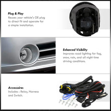 Load image into Gallery viewer, Chrysler 300 300C 2005-2010 / Caliber SRT-8 2008-2009 Front Fog Lights Clear Len (Includes Switch & Wiring Harness)