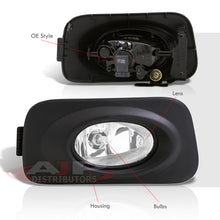 Load image into Gallery viewer, Acura TSX 2004-2005 Front Fog Lights Clear Len (Includes Switch & Wiring Harness)