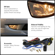 Load image into Gallery viewer, Honda Civic 2004-2005 Front Fog Lights Smoked Len (Includes Switch & Wiring Harness)
