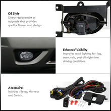 Load image into Gallery viewer, Honda Civic 2DR 2006-2008 Front Fog Lights Clear Len (Includes Switch & Wiring Harness)