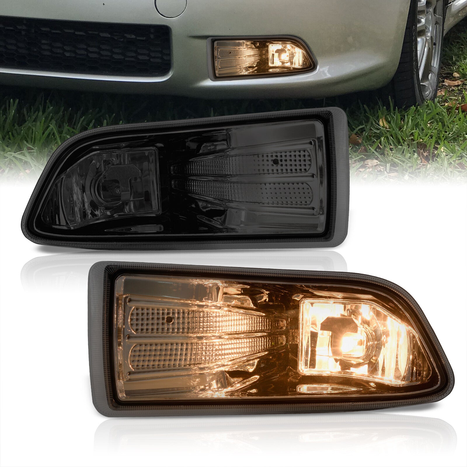 Scion tC 2004-2007 Front Fog Lights Smoked Len (Includes Switch
