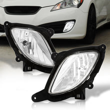 Load image into Gallery viewer, Hyundai Genesis Coupe 2010-2012 Front Fog Lights Clear Len (Includes Switch & Wiring Harness)