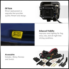 Load image into Gallery viewer, Honda Civic 1996-1998 Front Fog Lights Yellow Len (Includes Switch & Wiring Harness)