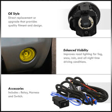 Load image into Gallery viewer, Nissan Altima 2002-2004 / Murano 2003-2005 / Infiniti FX35 FX45 2003-2005 Front Fog Lights Yellow Len (Includes Switch & Wiring Harness)
