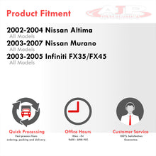 Load image into Gallery viewer, Nissan Altima 2002-2004 / Murano 2003-2005 / Infiniti FX35 FX45 2003-2005 Front Fog Lights Clear Len (Includes Switch & Wiring Harness)