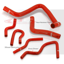 Load image into Gallery viewer, Honda Civic 1992-2000 B-Series B16A B18C Silicone Radiator & Heater Hoses Set Red