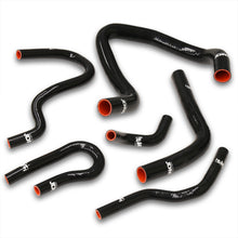 Load image into Gallery viewer, Honda Civic 1992-2000 B-Series B16A B18C Silicone Radiator & Heater Hoses Set Black