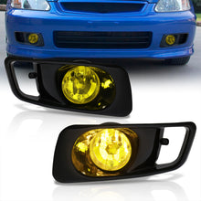Load image into Gallery viewer, Honda Civic 1999-2000 Front Fog Lights Yellow Len (Includes Switch & Wiring Harness)