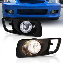 Load image into Gallery viewer, Honda Civic 1999-2000 Front Fog Lights Clear Len (Includes Switch & Wiring Harness)