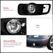Load image into Gallery viewer, Honda Civic 1999-2000 Front Fog Lights Clear Len (Includes Switch & Wiring Harness)