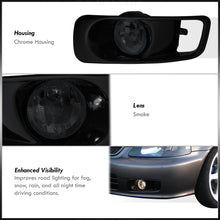 Load image into Gallery viewer, Honda Civic 1999-2000 Front Fog Lights Smoked Len (Includes Switch & Wiring Harness)