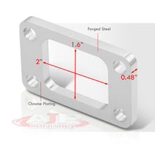 Load image into Gallery viewer, Universal 4 Bolt T25 Turbo Manifold Adapter Flange