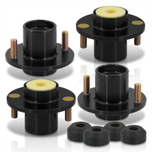 Load image into Gallery viewer, Acura Integra 1990-2001 / Honda Civic 1988-2000 / CRX 1988-1991 / Del Sol 1993-1997 Coilover Top Hats Black (Left & Right)