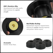 Load image into Gallery viewer, Acura Integra 1990-2001 / Honda Civic 1988-2000 / CRX 1988-1991 / Del Sol 1993-1997 Coilover Top Hats Black (Left & Right)