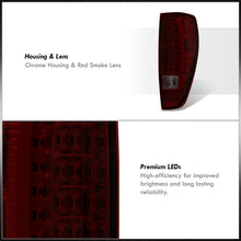 Load image into Gallery viewer, Chevrolet Colorado 2004-2012 LED Tail Lights Chrome Housing Red Smoke Len