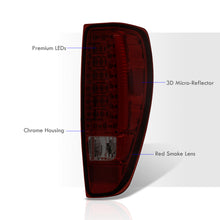 Load image into Gallery viewer, Chevrolet Colorado 2004-2012 LED Tail Lights Chrome Housing Red Smoke Len