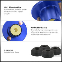 Load image into Gallery viewer, Acura Integra 1990-2001 / Honda Civic 1988-2000 / CRX 1988-1991 / Del Sol 1993-1997 Coilover Top Hats Blue (Left & Right)