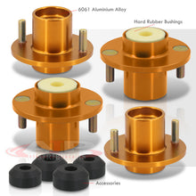 Load image into Gallery viewer, Acura Integra 1990-2001 / Honda Civic 1988-2000 / CRX 1988-1991 / Del Sol 1993-1997 Coilover Top Hats Gold (Left & Right)