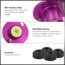 Load image into Gallery viewer, Acura Integra 1990-2001 / Honda Civic 1988-2000 / CRX 1988-1991 / Del Sol 1993-1997 Coilover Top Hats Purple (Left & Right)