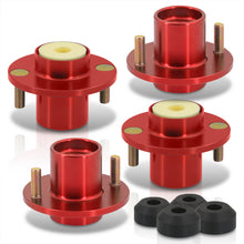 Load image into Gallery viewer, Acura Integra 1990-2001 / Honda Civic 1988-2000 / CRX 1988-1991 / Del Sol 1993-1997 Coilover Top Hats Red (Left & Right)