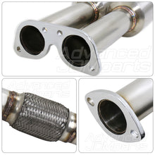 Load image into Gallery viewer, Infiniti G35 Coupe 2003-2007 / Nissan 350Z 2003-2009 Hi-Power Style Dual Tip Stainless Steel Catback Exhaust System Gunmetal (Piping: 2.25" / 58mm | Tip: 4.5")