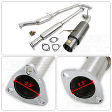 Load image into Gallery viewer, Honda Accord 2.3L I4 1998-2002 N1 Style Stainless Steel Catback Exhaust System Gunmetal (Piping: 2.5" / 65mm | Tip: 4.5")