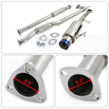 Load image into Gallery viewer, Honda Accord 2.3L I4 1998-2002 N1 Style Stainless Steel Catback Exhaust System Burnt Tip (Piping: 2.5" / 65mm | Tip: 4.5")