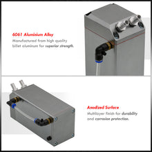 Load image into Gallery viewer, Universal 600ML Rectangular Oil Catch Can Tank 7"x3"x2.5" Gunmetal