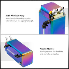 Load image into Gallery viewer, Universal 600ML Rectangular Oil Catch Can Tank 7"x3"x2.5" Neo Chrome