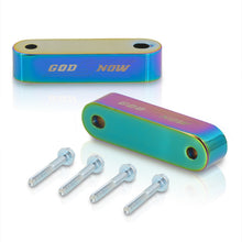 Load image into Gallery viewer, Acura Honda 22mm Aluminum Hood Riser Spacer Neo Chrome