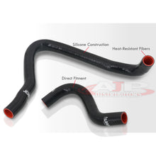 Load image into Gallery viewer, Honda Prelude H22A 1997-2001 Silicone Radiator Hoses Black