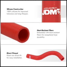 Load image into Gallery viewer, Honda Prelude H22A 1992-1996 Silicone Radiator Hoses Red