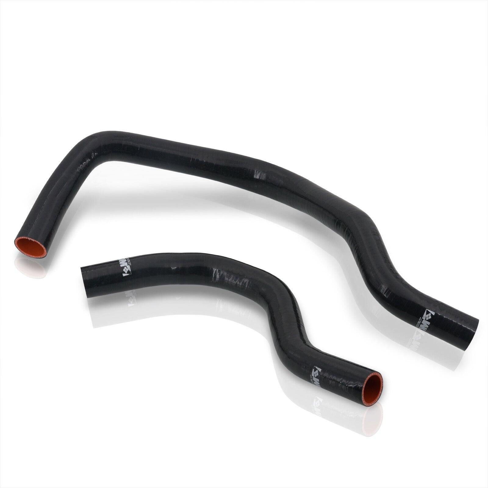 JOIUYOLJ 3-Layer Silicone Coolant Hose Kit For 1988-1991 Honda Civic - Black Radiator Hose Set