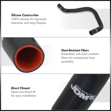 Load image into Gallery viewer, Honda Civic 1988-1991 / CRX 1989-1991 B-Series B16A Silicone Radiator Hoses Black