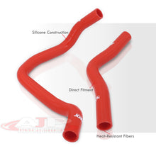 Load image into Gallery viewer, Honda Civic 1992-1995 / Del Sol 1993-1997 B-Series B16A Silicone Radiator Hoses Red