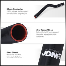 Load image into Gallery viewer, Mitsubishi Eclipse 1G 1990-1994 Manual Transmission Silicone Radiator Hoses Black