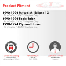 Load image into Gallery viewer, Mitsubishi Eclipse 1G 1990-1994 Manual Transmission Silicone Radiator Hoses Black