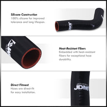 Load image into Gallery viewer, Mazda Miata MX5 1.6L 1989-1993 Silicone Radiator Hoses Black