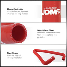 Load image into Gallery viewer, Nissan 300ZX 3.0 L VG30DETT 1990-1996 Silicone Radiator Hoses Red