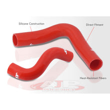 Load image into Gallery viewer, Subaru Forester SF EJ25 1998-2002 / Impreza EJ18 EJ22 EJ25 1996-2000 Silicone Radiator Hoses Red