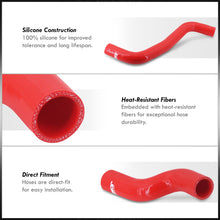 Load image into Gallery viewer, Toyota Corolla 1.6L 1.8L 1993-1997 Silicone Radiator Hoses Red