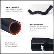 Load image into Gallery viewer, Chevrolet Camaro SBC 1971-1988 Silicone Radiator Hoses Black