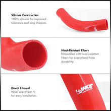 Load image into Gallery viewer, Chevrolet Small Block SBC 150 210 V8 1955-1957 Silicone Radiator Hoses Red