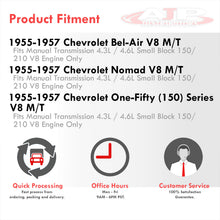 Load image into Gallery viewer, Chevrolet Small Block SBC 150 210 V8 1955-1957 Silicone Radiator Hoses Red