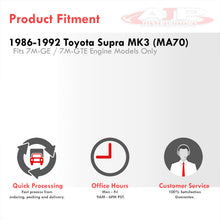 Load image into Gallery viewer, Toyota Supra MK3 3.0L 7MGE 7MGTE 1986-1992 Silicone Intake Arm Hose Black